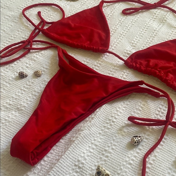 Red Triangle Bikini Set - Picture 4 of 4